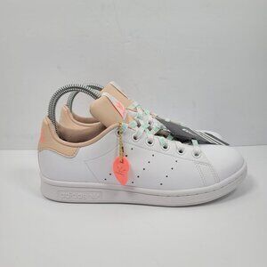 Adidas Stan Smith Women's White Halo Blush Sneakers GW0571 US Size 6 NWT